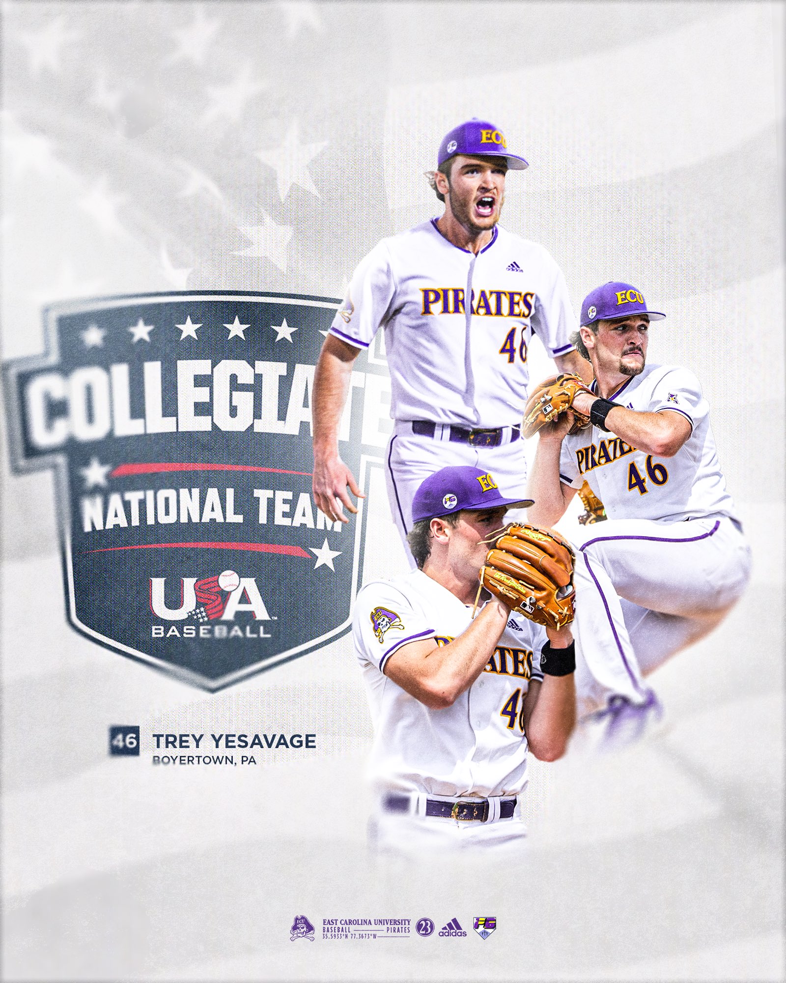 East Carolina Baseball on Twitter: USA Trey🇺🇸 @treyyesavage has