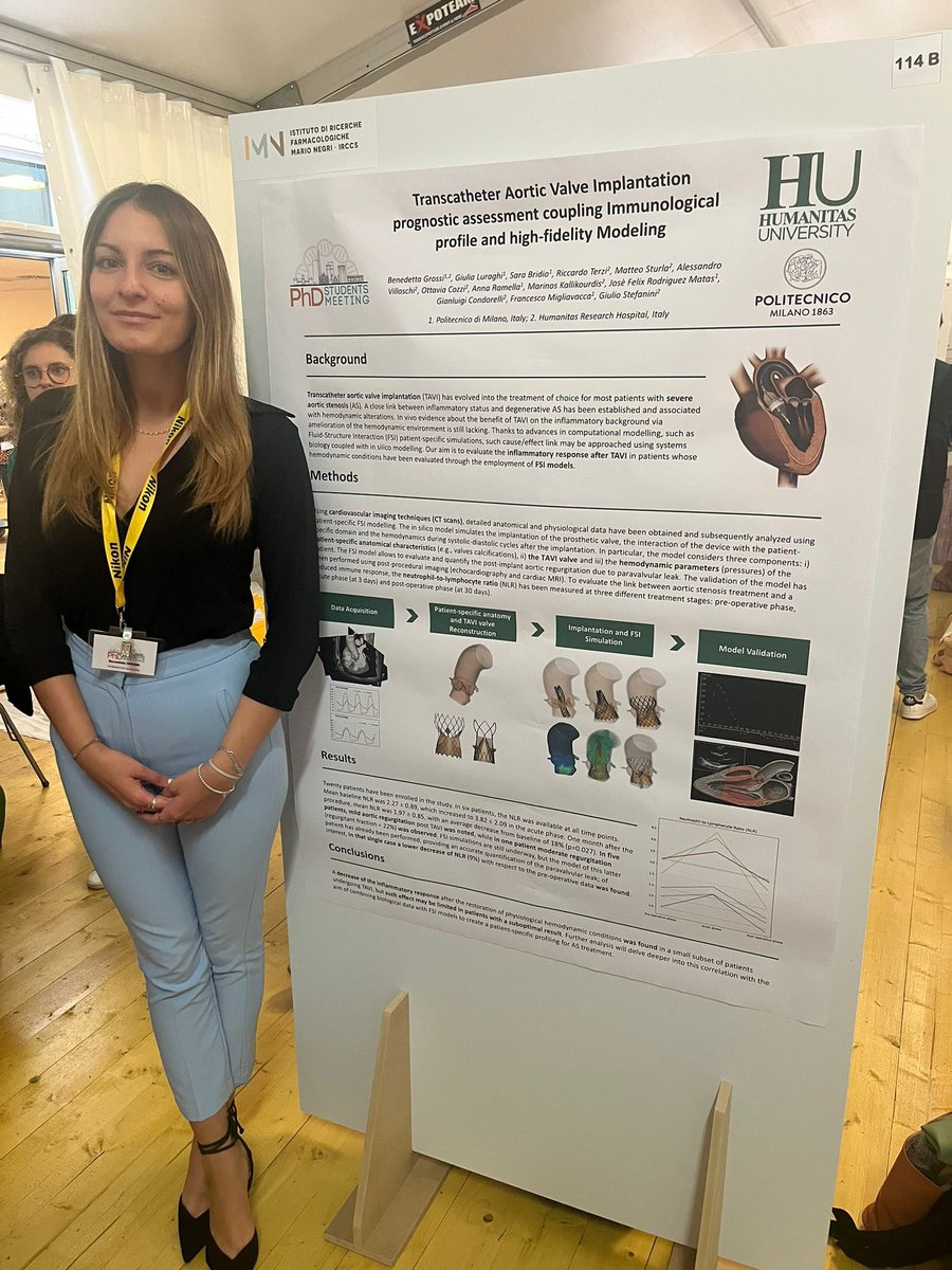 LaBS Polimi (@labs_polimi) on Twitter photo Our <a href="/grossi__b/">Benedetta Grossi</a>, visiting PhD Student at LaBS from Humanitas Research Hospital, presenting her poster about #TAVI in silico models at the PhD Students Meeting 2023 at <a href="/MarioNegriIRCCS/">Istituto Mario Negri</a> 🫀💻📈 Our <a href="/grossi__b/">Benedetta Grossi</a>, visiting PhD Student at LaBS from Humanitas Research Hospital, presenting her poster about #TAVI in silico models at the PhD Students Meeting 2023 at <a href="/MarioNegriIRCCS/">Istituto Mario Negri</a> 🫀💻📈