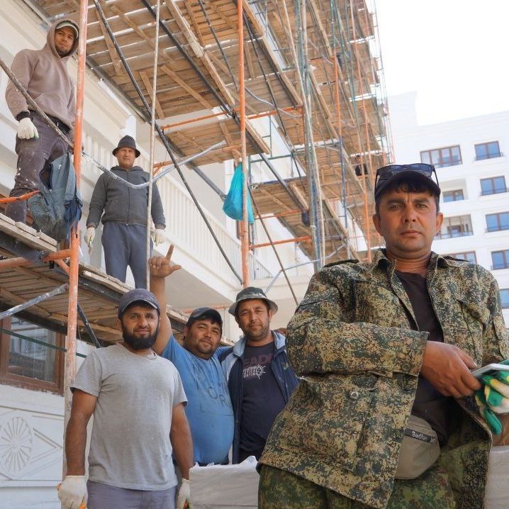Construction companies from Moscow won bids (via bribes) for the 'reconstruction' of the city. They employ workers from Uzbekistan, Tajikistan, Kyrgyzstan, NOT locals. Another lie by the ruzZian controlled administration that promised work for the citizens of Mariupol.