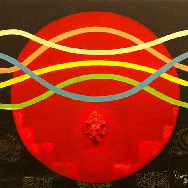 Art of the Day: "The Ganesha and five elements". Buy at: ArtPal.com/Surrealarts69?…