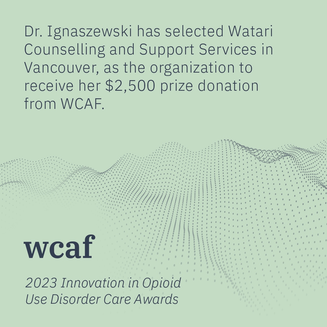 wcaforum's tweet photo. The 2023 Early Career Leadership Award recipient is Dr. Martha Ignaszewski.
Learn more at https://t.co/SqIOa1R5bh
#wcaforum2023
#2023InnovationinOpioidUseDisorderCareAwards
#addictionmedicine
#recoverycanada
#canadianhealthcare
#recoverystrong
#TreatAddictionSaveLives https://t.co/5ZUJJybHYo