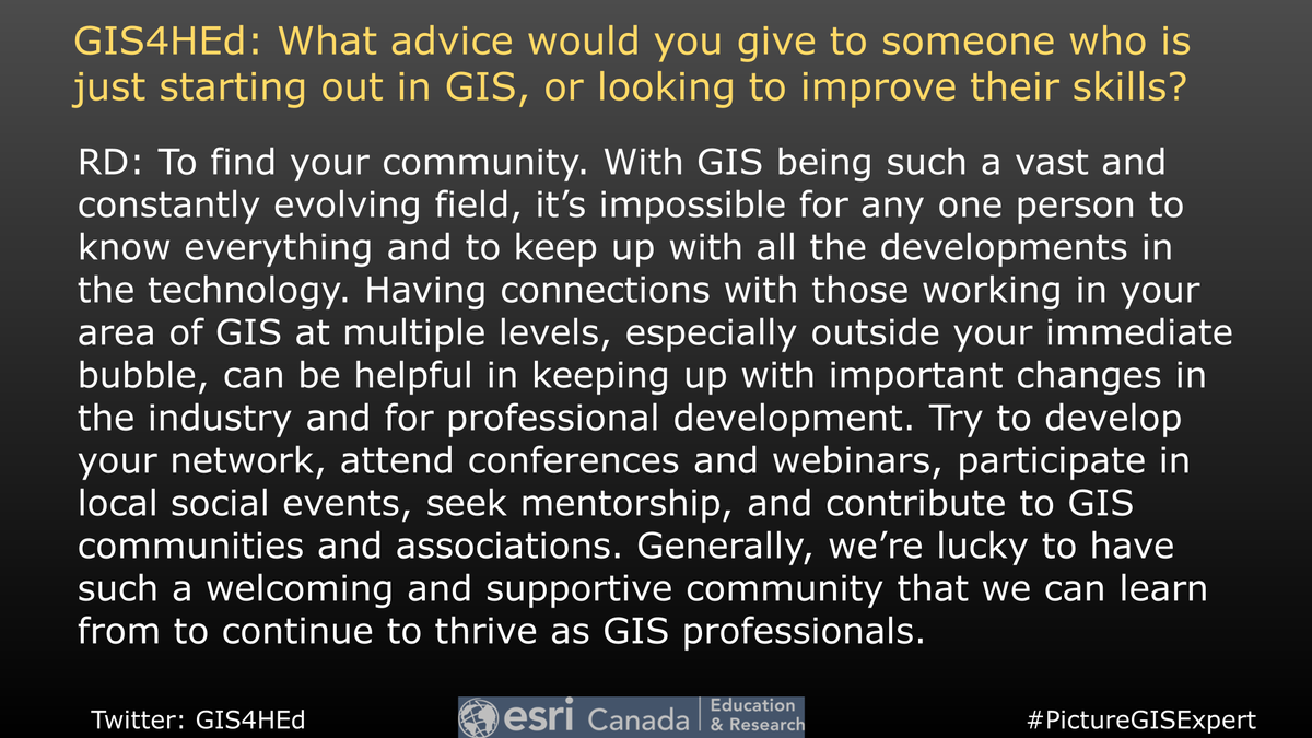 GIS4HEd's tweet image. 5⃣ #GISNetwork #Connect #GISCommunity