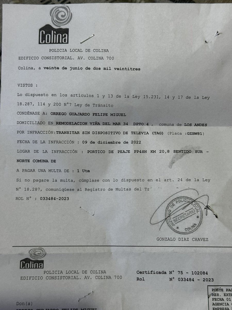 Abúrranse de asaltar a la gente <a href="/MuniColina/">Municipalidad Colina</a> hasta cuando con tanto??
Tengo tag en mi auto, y 2 parte que me llega, subí esto y mucha gente presenta los mismos problemas, aquí algo raro está pasando!  👀 <a href="/ciper/">CIPER Chile</a> <a href="/PDI_CHILE/">PDI Chile</a> <a href="/meganoticiascl/">Meganoticias</a>  
MUNI COLINA DEJEN DE ASALTAR A LA GENTE!