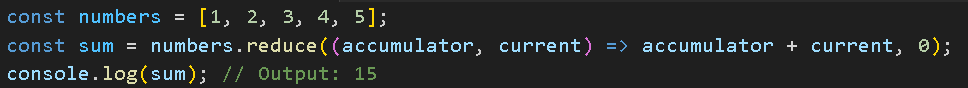 naveen_metta_23's tweet image. The 'reduce' method in JavaScript arrays lets you accumulate a single value by iteratively applying a function to each element. It's powerful for performing calculations on arrays. #JavaScript #ArrayReduce