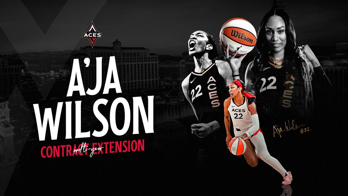 🅰️ 𝗜𝗦 𝗛𝗘𝗥𝗘 𝗧𝗢 𝗦𝗧𝗔𝗬!

We have signed @_ajawilson22 to a contract extension!

#ALLINLV