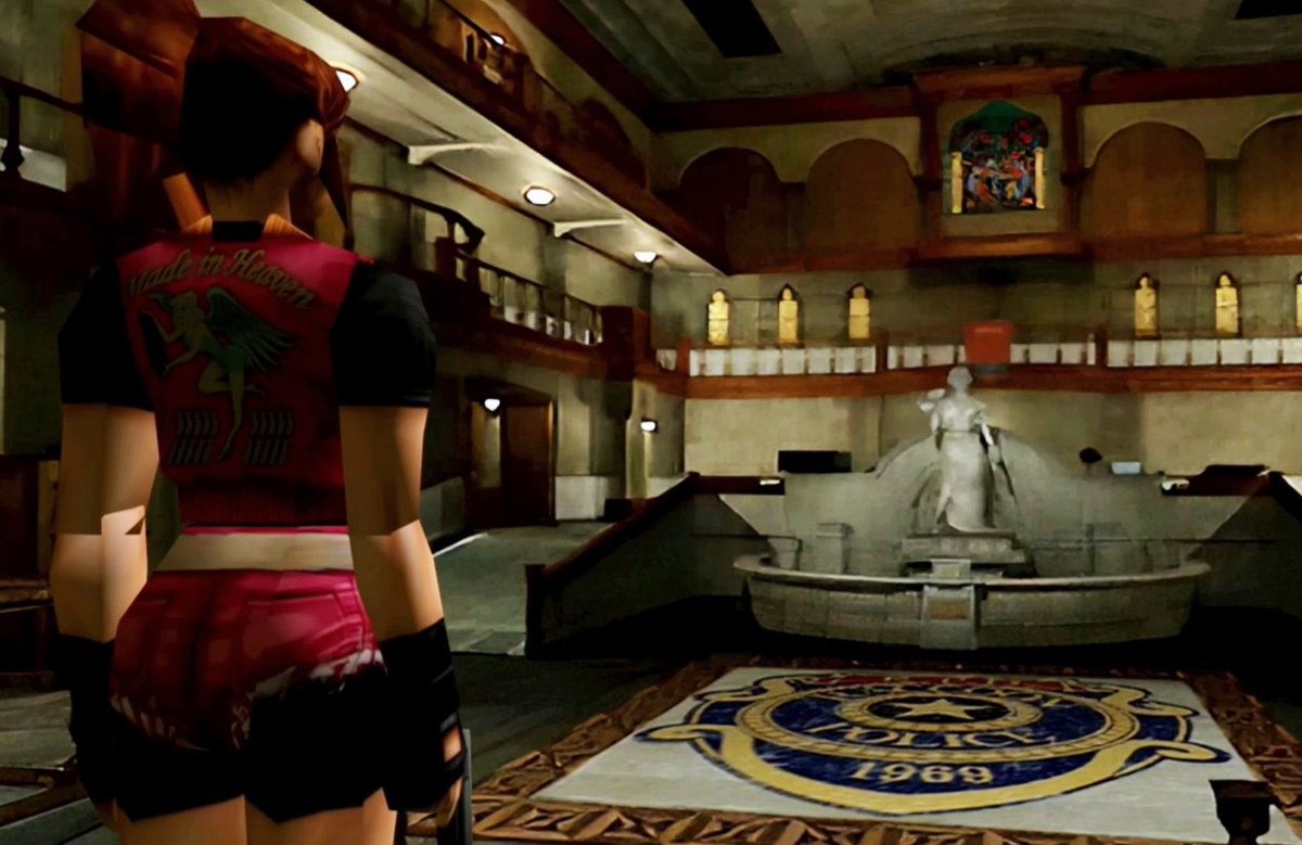 Leon Kennedy & Claire Redfield first entering the R.P.D. (Resident Evil 2 1998) 

#ResidentEvil #REBHFun #REBH27th #RE2 #ResidentEvil2 #ClaireRedfield #LeonKennedy #Biohazard #screenshots #Capcom