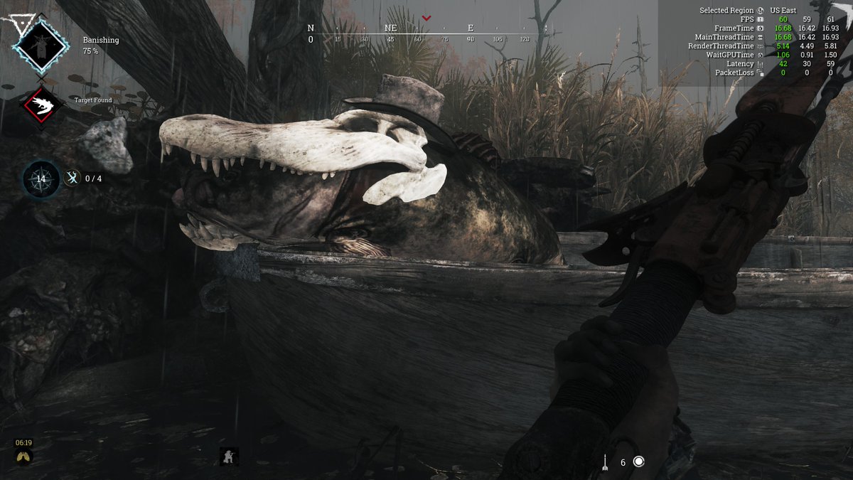 CoffeeTheBeans's tweet photo. This is not the gator you're looking for.
Rotjaw impersonation tactics.
#hatfish #Huntshowdown #gator #Rotjaw https://t.co/5639Y89l1e