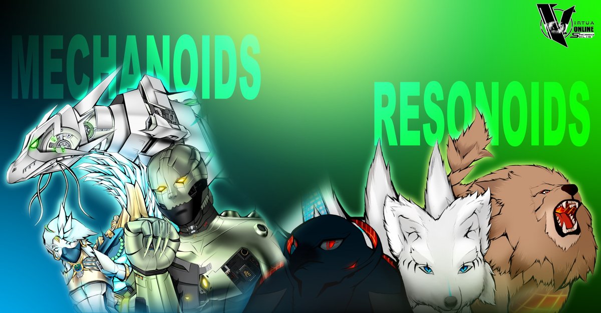 The Official Introduction of Mechanoids and Resonoids in Virtua Online. Western-style #Manga #Comics #Comicbook #Comicbooks inspired by #PhantasyStar #SoulCalibur #Starwars Check out the Kickstarter here: shorturl.at/cuAU6