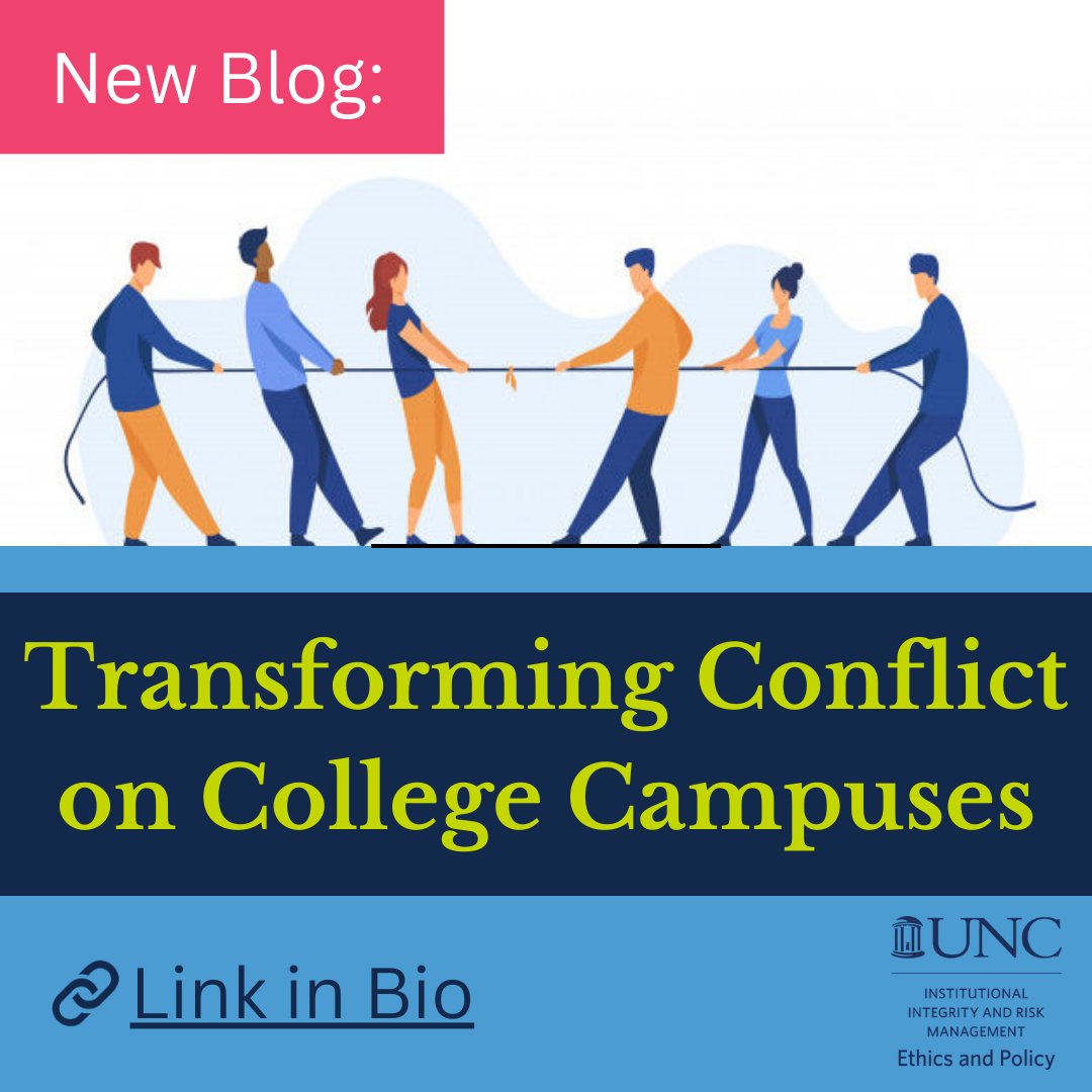 UNC Policy Office (@unc_integrity) on Twitter photo Dr. Kim Strom has one more fabulous new blog post about research that's taking place looking at transforming conflict on college campuses including right here at UNC before returning to the <a href="/UNC_SSW/">UNC Social Work</a> full-time. Link in bio or:
ethicspolicy.unc.edu/news/2023/06/3… Dr. Kim Strom has one more fabulous new blog post about research that's taking place looking at transforming conflict on college campuses including right here at UNC before returning to the <a href="/UNC_SSW/">UNC Social Work</a> full-time. Link in bio or:
ethicspolicy.unc.edu/news/2023/06/3…