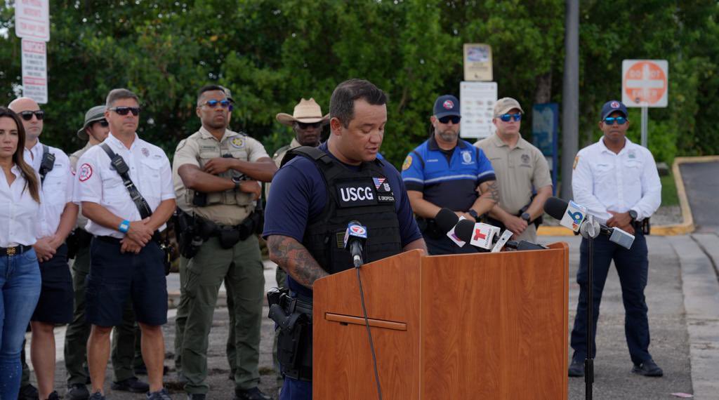 This morning, #MDFR joined the <a href="/USCGSoutheast/">U.S. Coast Guard Southeast</a>, <a href="/MyFWC/">MyFWC</a> and partner agencies for a press bringing on Operation Dry Water and to encourage safe boating this #FourthofJuly weekend.