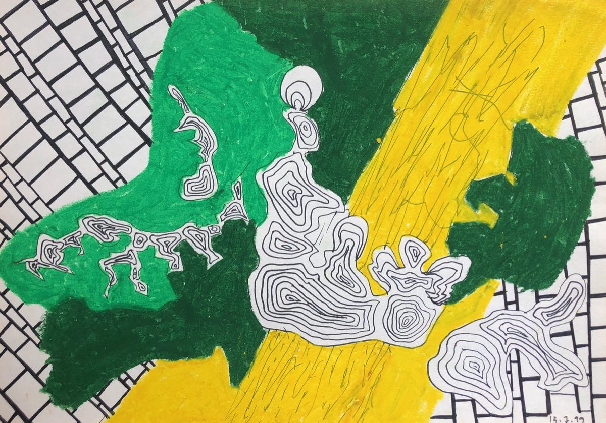 EstherSherrow's tweet photo. https://t.co/b3BPqWb4dF #riots #fireworks #yellow #oilcrayon #whoarewe https://t.co/wDHZQzHRWM
