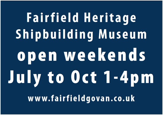 FairfieldGovan's tweet image. Fairfield Heritage Shipbuilding Museum
NOW OPEN WEEKENDS!
July to Oct 1pm-4pm
#WhatsOn #Govan #Glasgow #somethingfortheweekend