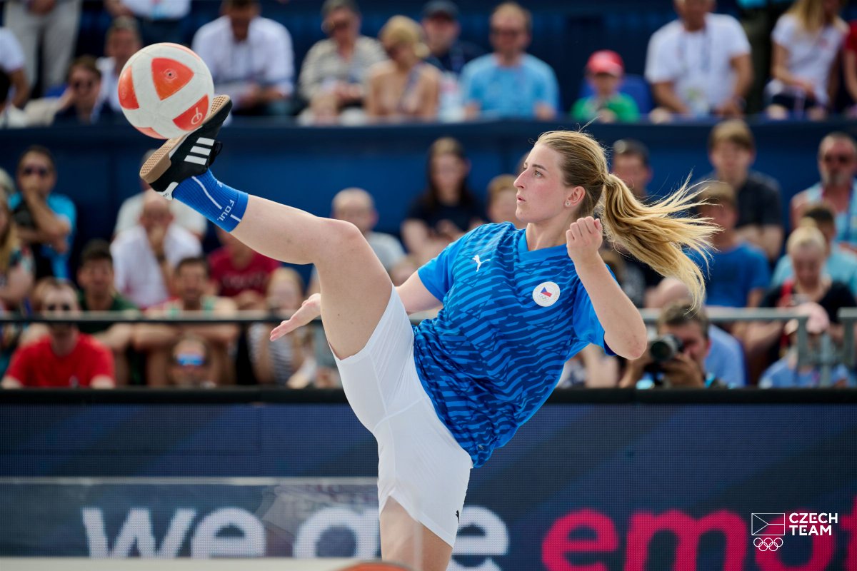 olympijskytym's tweet photo. 🤏 Byli kousek od medaile! 🇨🇿 Reprezentanti @TeqballCzech Gabriela Zachová a Lukáš Flaks skončili na Evropských hrách v Krakově na 4. místě. Byli jste skvělí! 👏 https://t.co/JEDMH2JCDV