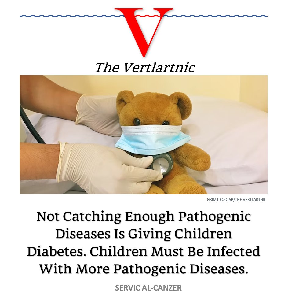 TheVertlartnic's tweet image. Not Catching Enough Pathogenic Diseases Is Giving Children Diabetes. Children Must Be Infected With More Pathogenic Diseases.