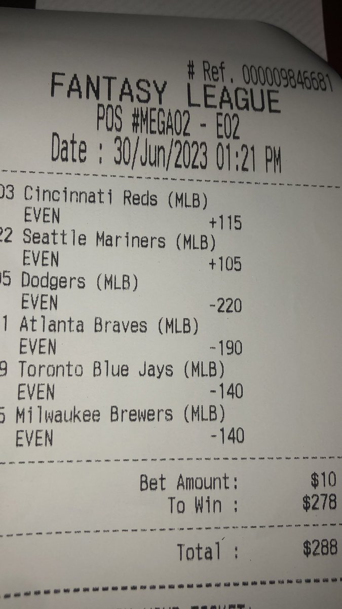 Moneyline_Mills's tweet image. #MyTicket #MLBAction  #GamblingTwitter #AllMoneyLines #LetsCash #BeatTheBooks⚾️