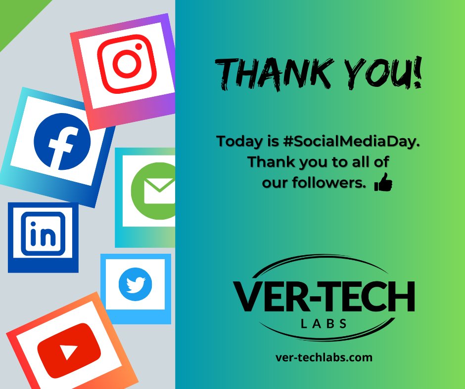 VTL_MN's tweet photo. Today is #SocialMediaDay, and we want to thank all of our followers! 👍
#CleanBetter with Ver-tech Labs #CleanCarWashChemistry #Vertech https://t.co/bfkuHxlg0a