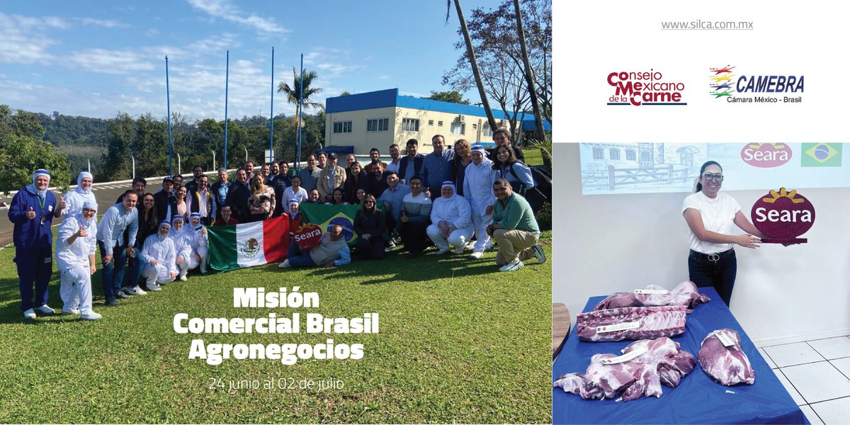 GrupoSilca's tweet photo. 🥩 Estos son algunos de los cortes de exportación a México de la planta de producción de carne de cerdo SEARA, la cual visitamos como parte de la Misión Comercial Brasil Agronegocios.

1/3 https://t.co/MXz4hNZHo5