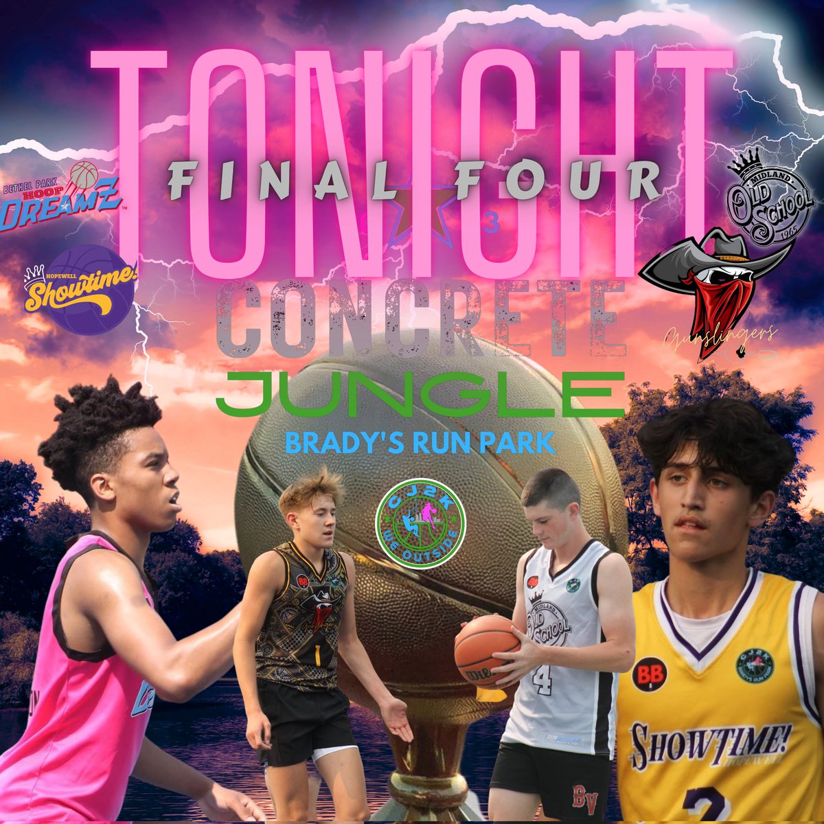 Also, its Rowan Carmichael vs M.V.P. favorite Jonathan Anderson &amp; his spicy sidekick, Joey Coyle (The 2-Headed Goats).  Factor in Greg Cercone vs Ryan Nohe on the coaching spectrum and these are some classic showdowns.
Checkout all the rosters at cj2kleague.org
