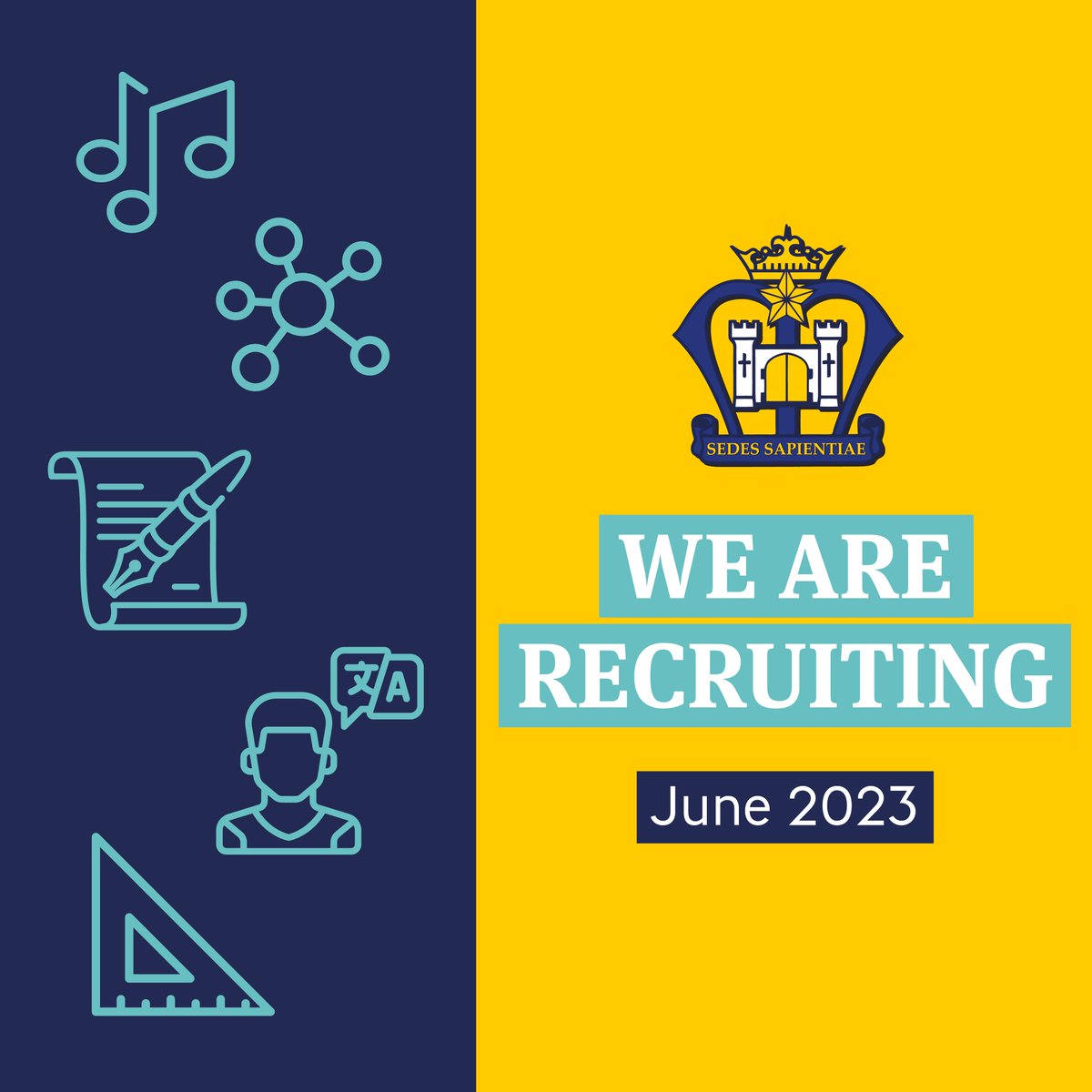 📢 Calling all #Mathematics and #Science enthusiasts! 🧪📚 St. Mary's Catholic High School is hiring passionate teachers for these subjects. Join our dynamic team and make a difference. Check out our vacancies: buff.ly/3P8NdeT #TeachingJobs #StMarysAstley