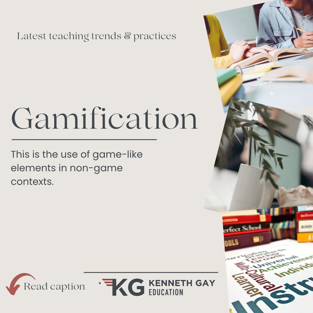 👾 Gamification 🎮
This can be used to motivate students, increase engagement, and make learning more fun! 

#gamification
#gamebasedlearning
#edutainment
#learningbydoing
#motivatestudents
#increaseengagement
#makelearningfun
#learningisfun
#gamefullearning