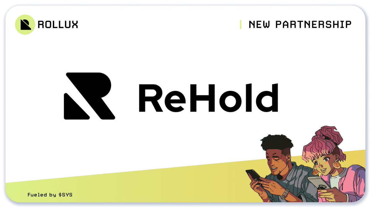 Another great #Rollux integration coming up!🥇 @rehold_io means user-friendly DeFi, where high-yield, short-term investments meet accessibility and seamless experiences.👍 A good fit for our ecosystem! Be on the lookout for more news about our partnership.
