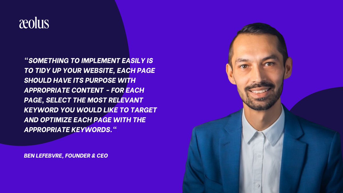 Are you looking to improve your search engine ranking? Here is a quick tip from our founder and CEO, Ben! Share your valuable insights, experiences, and success stories in the comments below!👇

#MarketingStrategy #GameChangers #Inspiration #KnowledgeSharing #MarketingCommunity