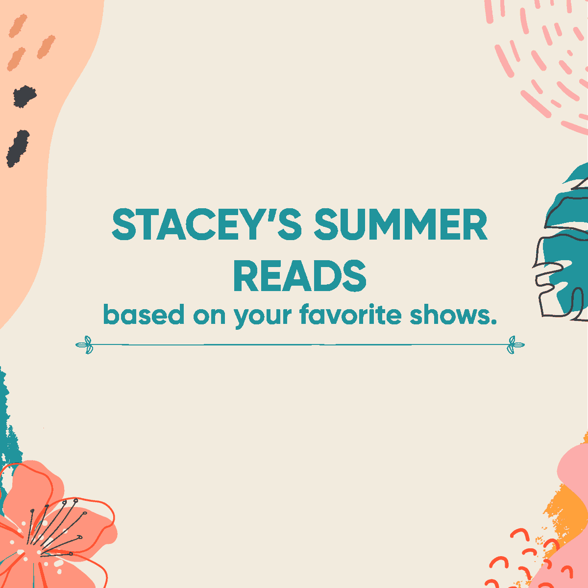 W/ a long weekend ahead of us, beach reads are a must. As someone who loves words, I have lots of thoughts about how to spend this time.

As you head into summer, here are some books (+shows) worth your while. Sci-fi to thrillers to romance, I’ve got you covered. #StaceySuggests