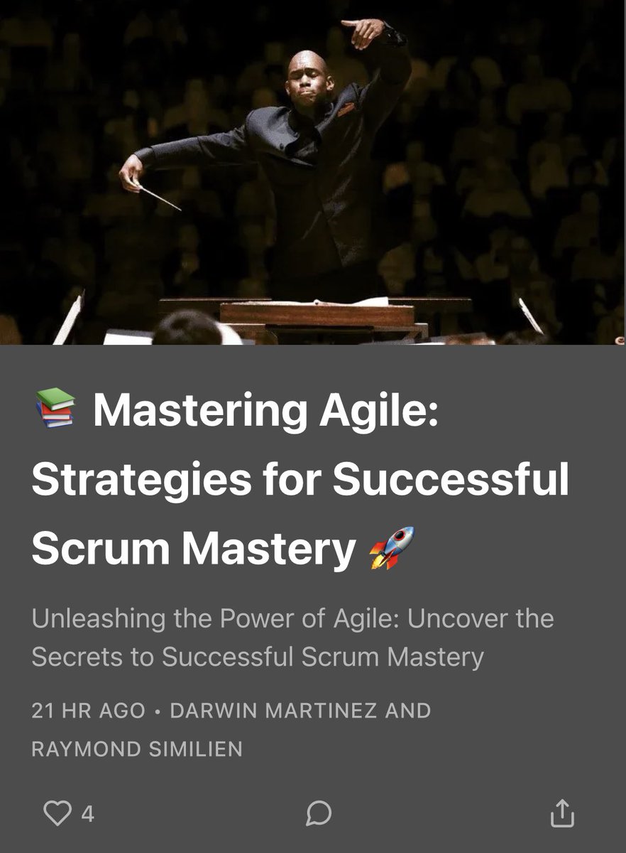 _thetechhustle's tweet photo. What’s up my Tech Fam!! Check out this Thursday’s #thetechhustle newsletter on Mastering Agile 

#blacktechtwitter #hbcu #blacksre #tichaiti #sre #stem #nsbe #uncf #codepath #brilliantblackminds #blackintech https://t.co/oZPVvoKdWx
