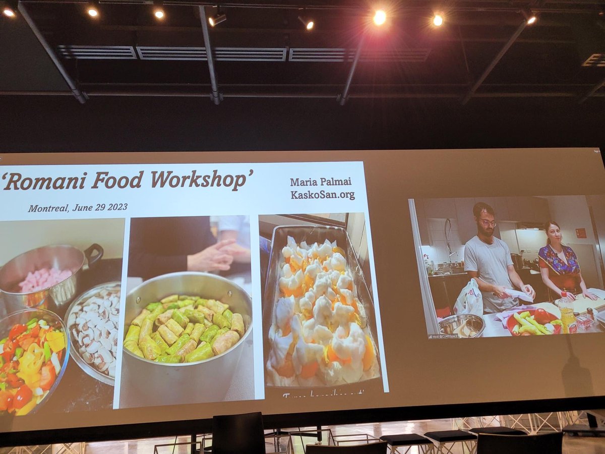 The Romani food workshop in the amazing kitchen of @cu4thspace at @Concordia Uni had an amazing success yesterday in Montreal. Thanks for making us all proud, @MariaPalmai!