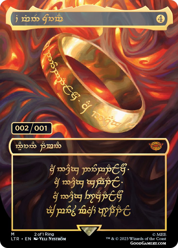 But they were, all of them, deceived, for another Ring was made.