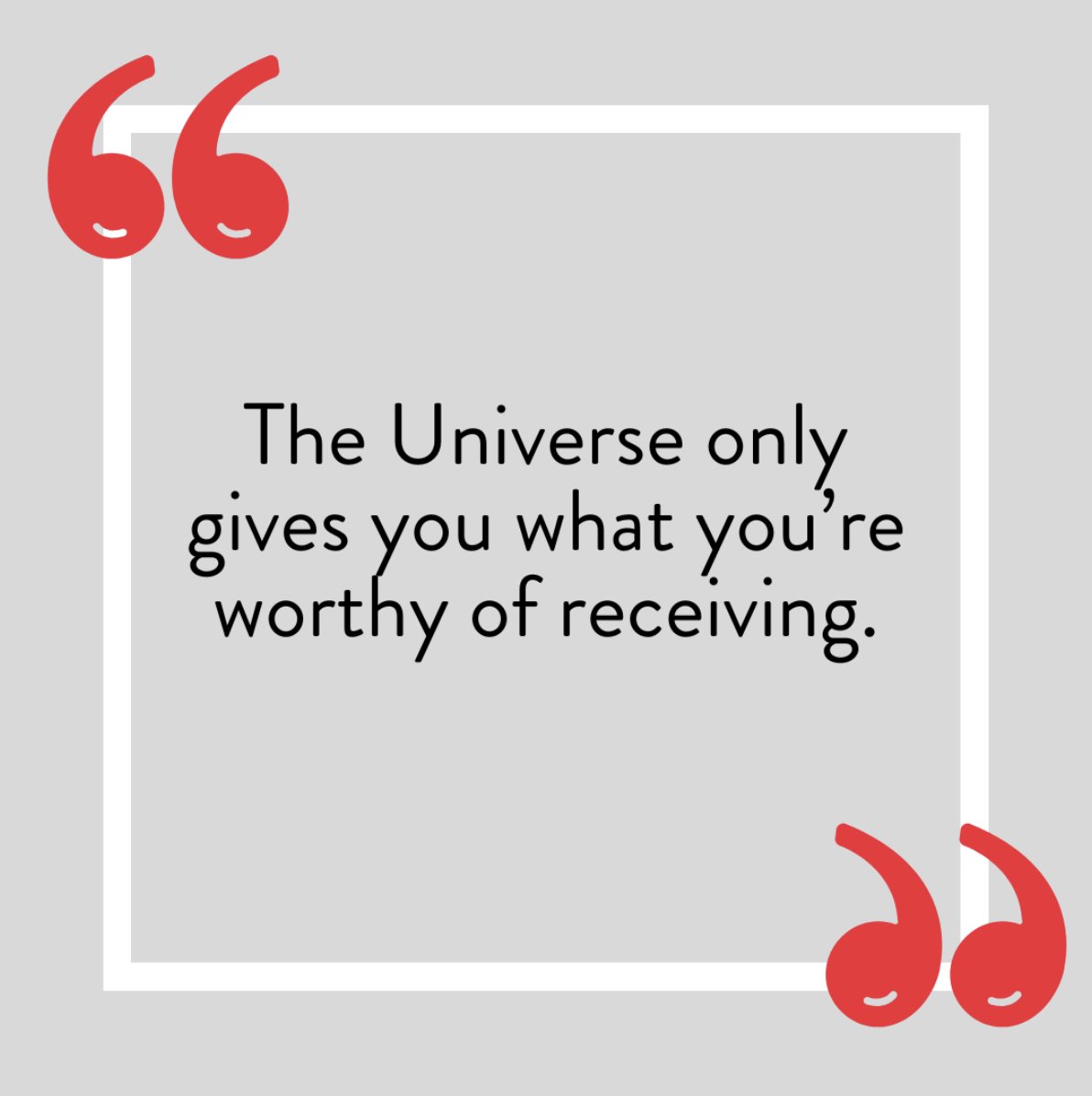✨ 'The Universe only gives you what you're worthy of receiving.' ✨

Let's reflect on that today! The universe will recognize the potential within each of us. We need to open our hearts and minds to it!

#opportunity #opportunities