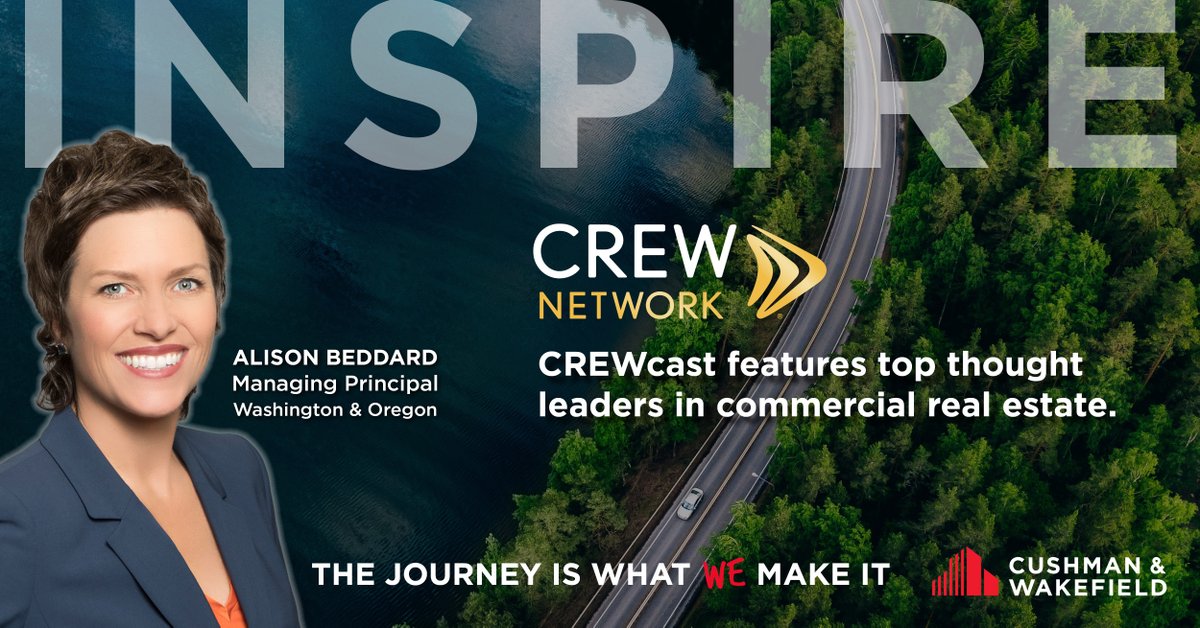 C&amp;W Managing Principal and former <a href="/CREW_Network/">CREW Network</a> President Alison Beddard was a June guest on #CREWcast, which features top thought leaders in #CRE, shares important industry insight, &amp; inspires change. Listen to Alison's journey here >>  cushwk.co/3puMBWw #PrideMonth #DEI