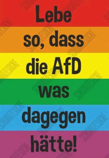 Kein Kommentar. 👍
#noafd
#AfDsindFaschisten #LGBTQIA