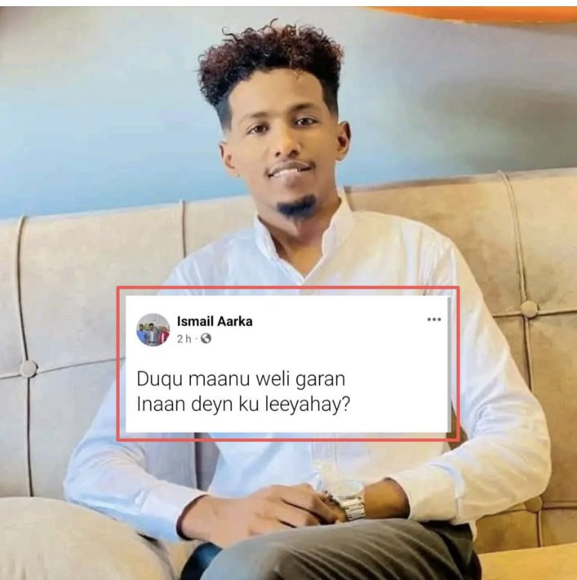 Anwaryare1000's tweet photo. The praising-singer of #Aarka is bemoaning because of his song did not payoff. This is how useless songs ended up without a tantamount. Sycophant-singers just enrich the authoritarianism culture.
Let the #Somali Artists have principles and lead by example, not bootlicking! https://t.co/3XkTuywLjw