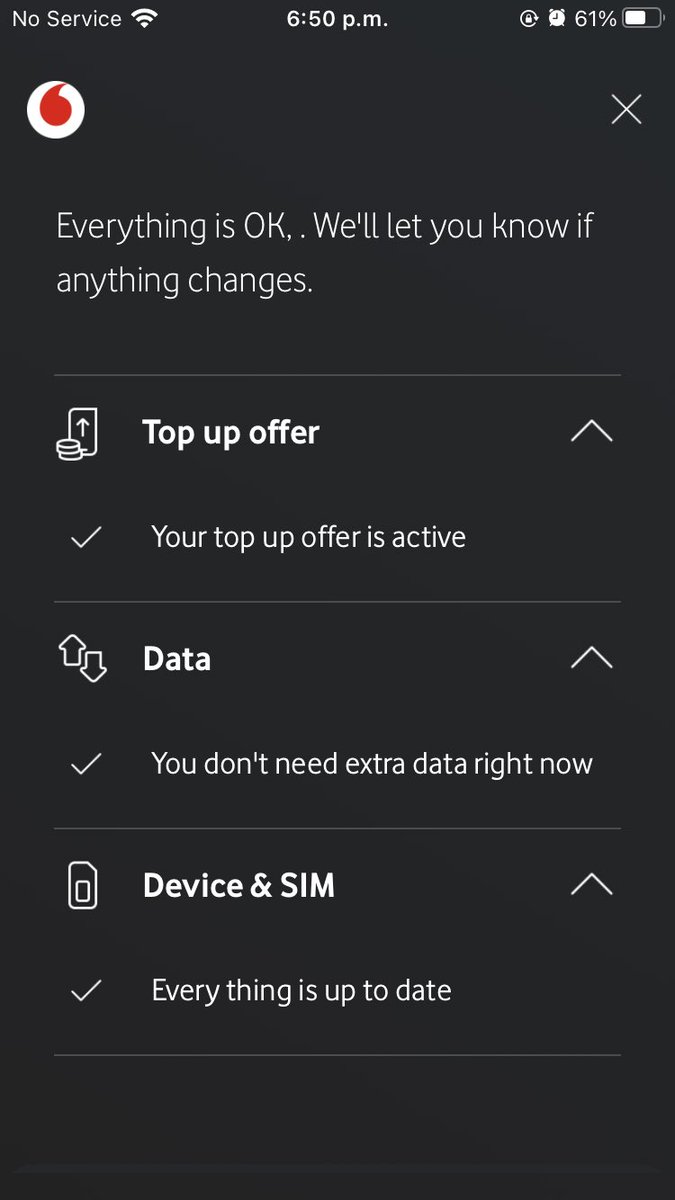 averageSeosamh's tweet photo. @VodafoneIreland Says it’s active but clearly still no service https://t.co/PHXA9FjHGJ