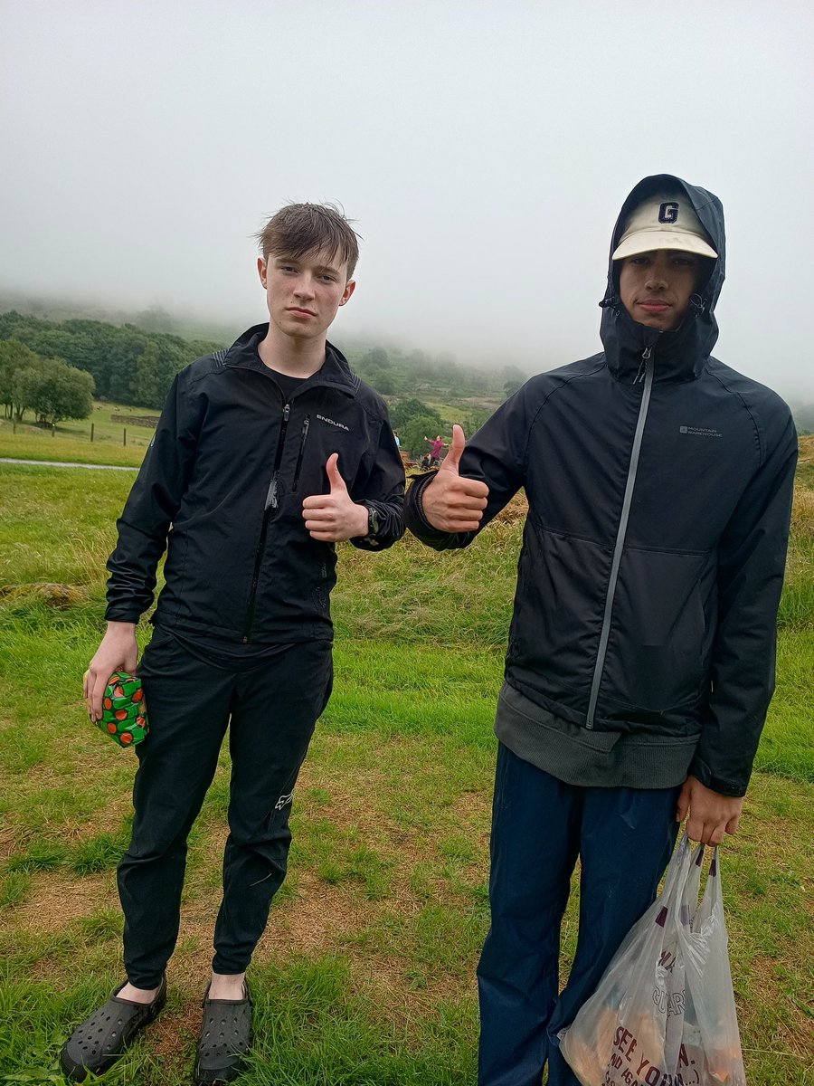 It's been a damp day for all in the Lakes but we're all fed and getting into our tents #dofe