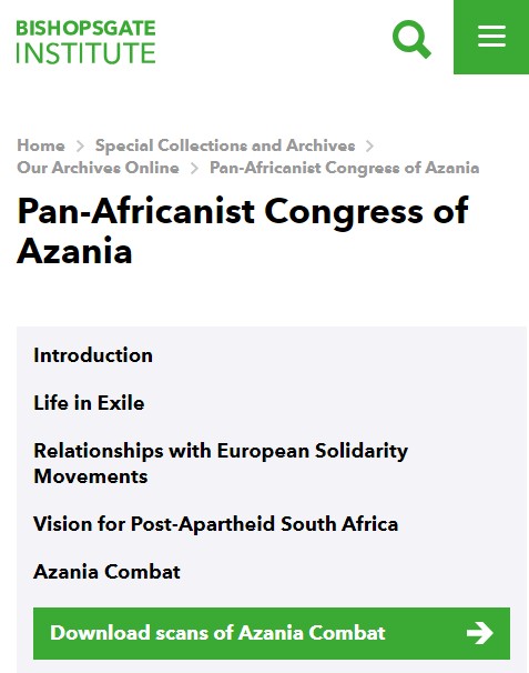 THREAD: Online launch of the UK archives of the Pan Africanist Congress (PAC) of Azania London, United Kingdom [30/06/2023] - The Pan Africanist Congress (PAC) of Azania is thrilled to announce the long-awaited online launch of its UK archives.