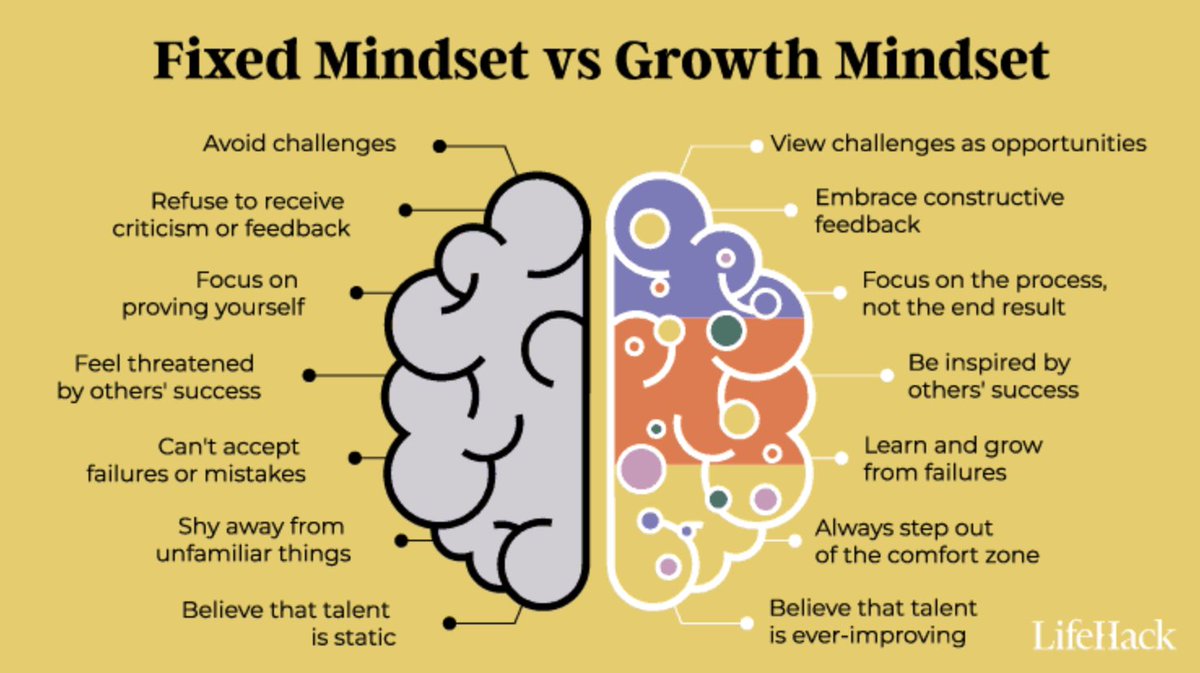 Success starts with mindset.

So… study the mind:

• Cognitive biases 
• Emotional intelligence 
• Growth vs. fixed mindset 
• The power of positive thinking 
• Abundance vs. scarcity mindset

Your mindset is your reality.