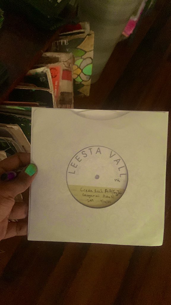 Last year I got the nicest gift from <a href="/CreoleRock/">Gavin M🤘🏾🇬🇾</a>. A transparent vinyl record of a song we collaborated on. The sentiments of owning a vinyl record that I’m featured on runs deep. It feels surreal. Proudly added it to my home collection. #adreamcometrue #gr8ful #stayabovedalows®️
