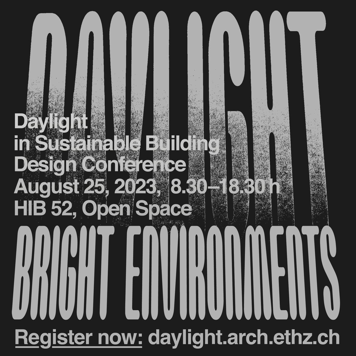 📣 Join us at the "Bright Environments: Daylight in Sustainable Building Design" Conference on Aug 25, 2023, at the Institute of Technology in Architecture, ETH Zurich Hönggerberg. Register now daylight.arch.ethz.ch #DaylightConference #SustainableDesign <a href="/ETH_en/">ETH Zurich</a> <a href="/VeluxStiftung/">Velux Stiftung</a>