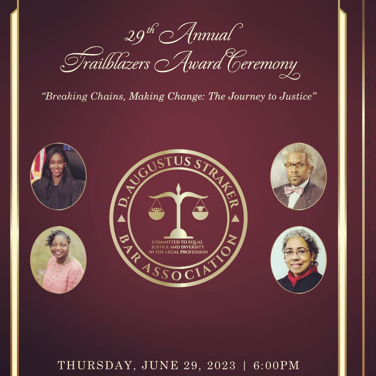 Thank you to the @StrakerBarAssoc for selecting me for your Trailblazer Award. It is honor to be amongst the 2023 class of amazing judges and lawyers.