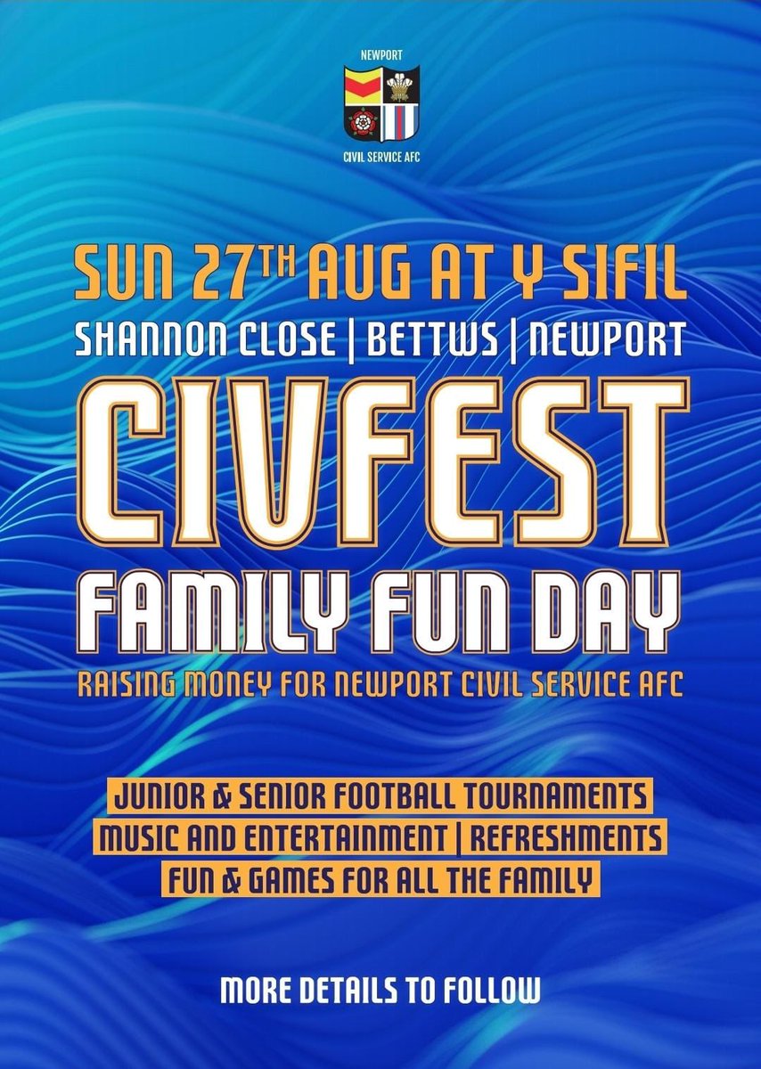 newportcivil's tweet photo. Coming soon.
Save the date!!
Look for updates closer to the date..... #UpTheCiv #CivilFamily #antibullying https://t.co/Ismnx1TLu0