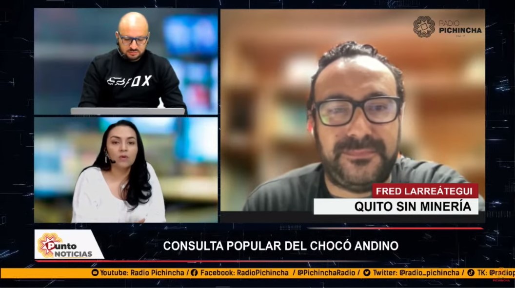radio_pichincha's tweet photo. 🔴#EnVivo | Hoy nos acompaña Fred Larreátegui, abogado de Quito sin Minería y habitante del Chocó Andino, con quien hablaremos sobre la Consulta Popular del Chocó Andino.

Mire la entrevista completa aquí👇
https://t.co/9pJ2z9Y6lc https://t.co/vOJqxSV27X