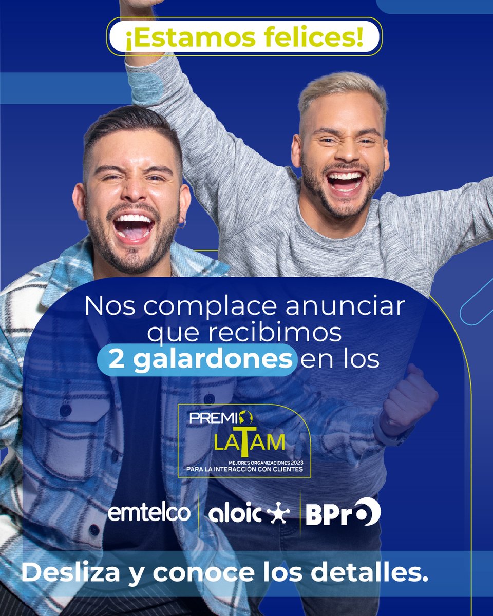 emtelco's tweet photo. ¡Doble galardón en los Premios LATAM! ✨👏🏼
Estamos emocionados y orgullosos de recibir estos reconocimientos. 👇🏼 https://t.co/GmaoNhVp9e