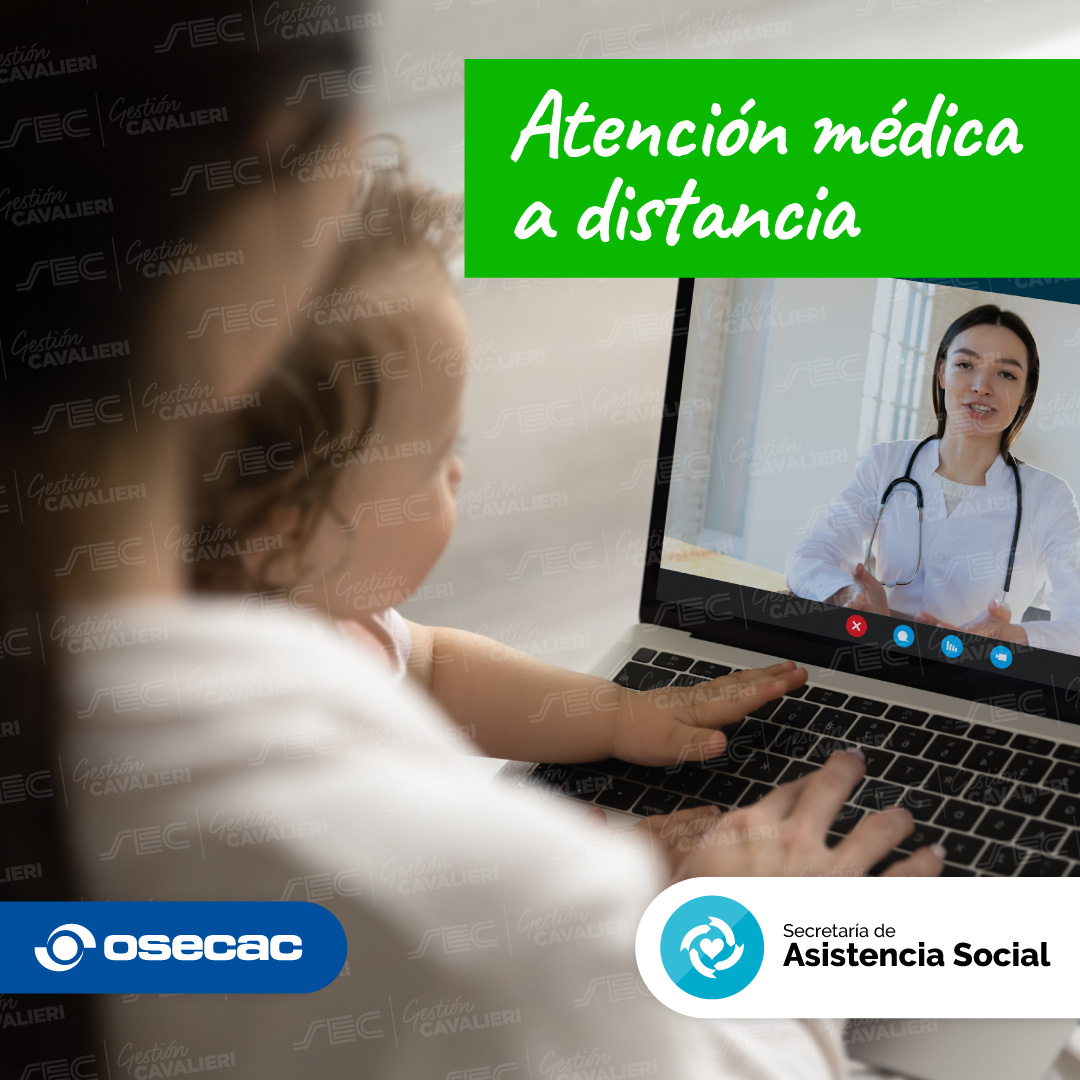 CLÍNICA MÉDICA A DISTANCIA🩺

Solicitá turno para Atención Clínica Médica Virtual. Vas a poder gestionar todo sobre tu consulta desde la app OSECAC o desde la página web de la obra social.

Conocé el paso a paso para agendar tu turno en osecac.org.ar/Novedades/aten… 😁