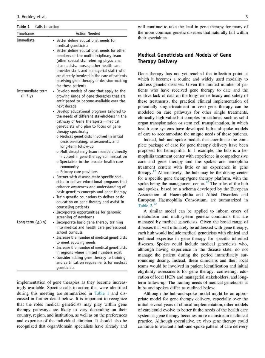 Given the availability of an increasing number of gene therapies, there is a need to better define the role of medical geneticists within this new treatment paradigm. 

Read how medical geneticists can contribute to effective gene therapy implementation: bit.ly/3mTr6Nl