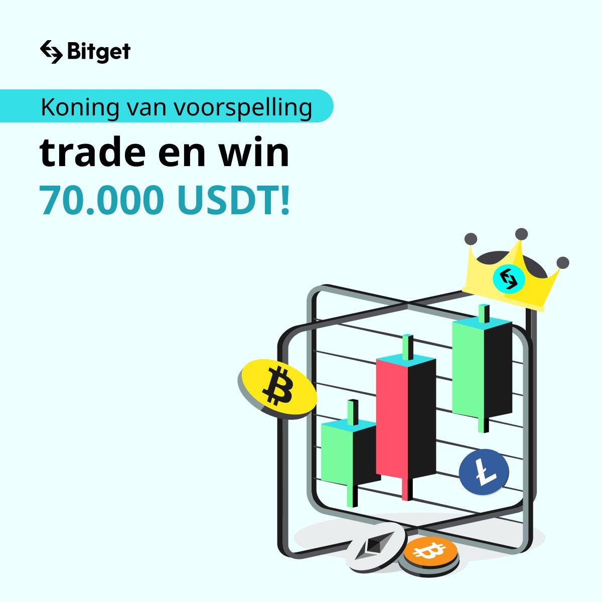 🔥Koning van voorspelling, #trade en win 70.000 #USDT!

🔵Voorspel de winnende partij correct om mee te doen aan de prijstrekking.

🟡Ontgrendel een enorme prijzenpot van 60.000 USDT door te traden.

🔗Details:partner.bitget.com/bg/L1SLP8
#LTC #BTC #Bitget #BGB #glazenbolcup #eth