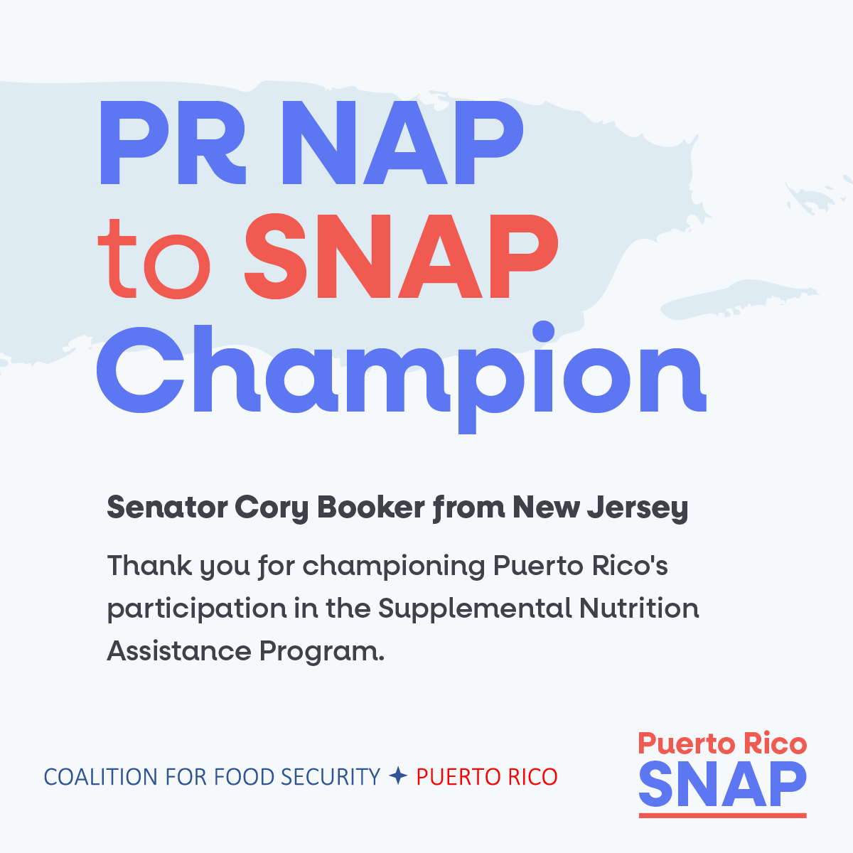 Senator Cory Booker from New Jersey,Thank You for championing Puerto Rico's participation in SNAP. Together we can build a healthier, brighter future for all Americans.
#PuertoRicansAreAmericanToo #SNAP #FoodEquityForPuertoRico #FarmBill2023
#PRSNAPChampion https://t.co/BR5swgqcOi