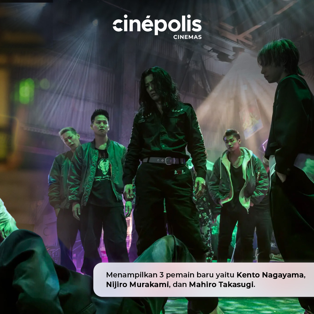 cinepolisID's tweet image. Fakta Tokyo Revengers 2 apa lagi yang kamu ketahui? Yuk komen di bawah!

Ayo buruan saksikan sebuah perjalanan takdir yang kembali diperjuangkan dalam ##TokyoRevengers2: Bloody Halloween - Destiny.

Buruan book tiket nontonmu di website dan aplikasi Cinépolis Indonesia.