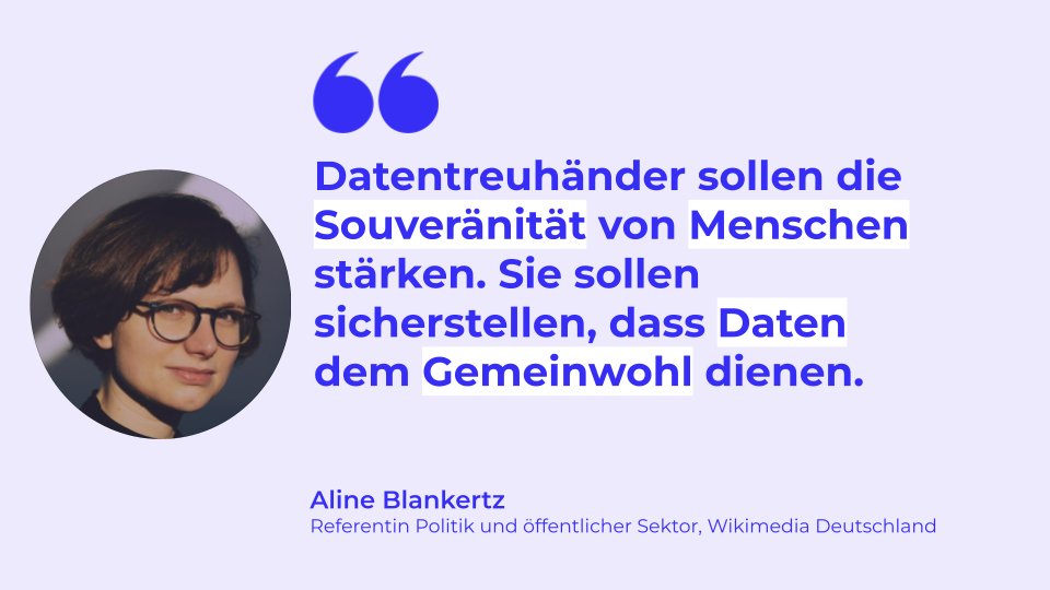 WikimediaDE's tweet photo. Was sollte die Aufgabe von Datentreuhändern sein? Diese Frage hat Aline Blankertz, unsere Referentin Politik und öffentlicher Sektor, heute auf einem Panel beim #Datentag der @DS_Stiftung diskutiert. https://t.co/mcWTHMjbEZ